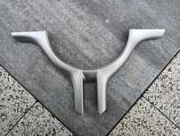 Blenda lera dekor kierownicy sport BMW E46 E39 X5 E53 proca srebrna