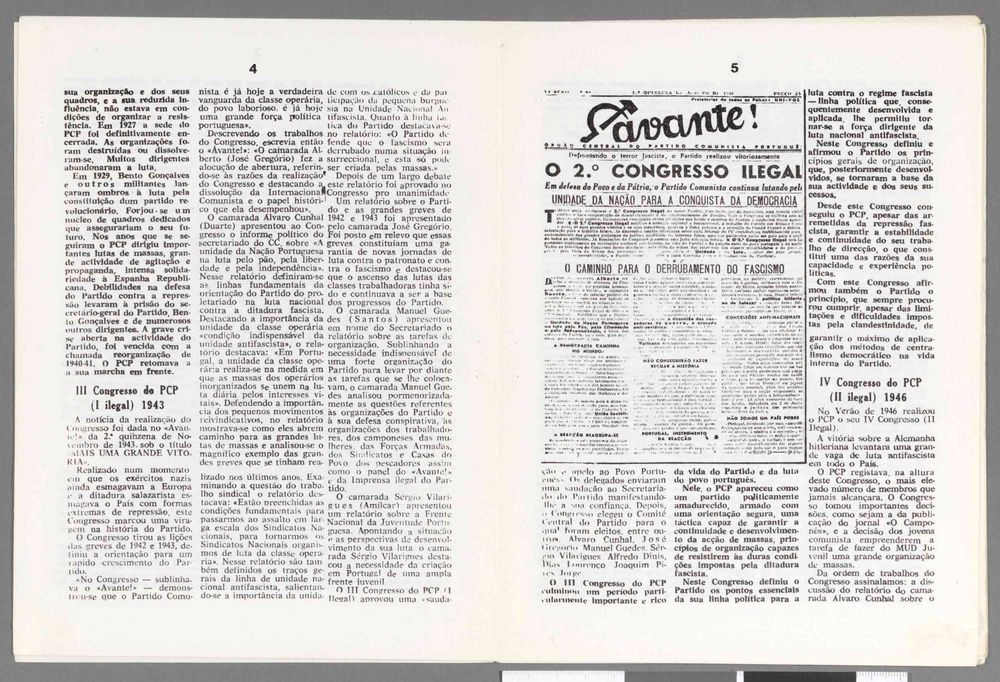 Brochura “Os congressos de meio século de luta” – PCP 1974