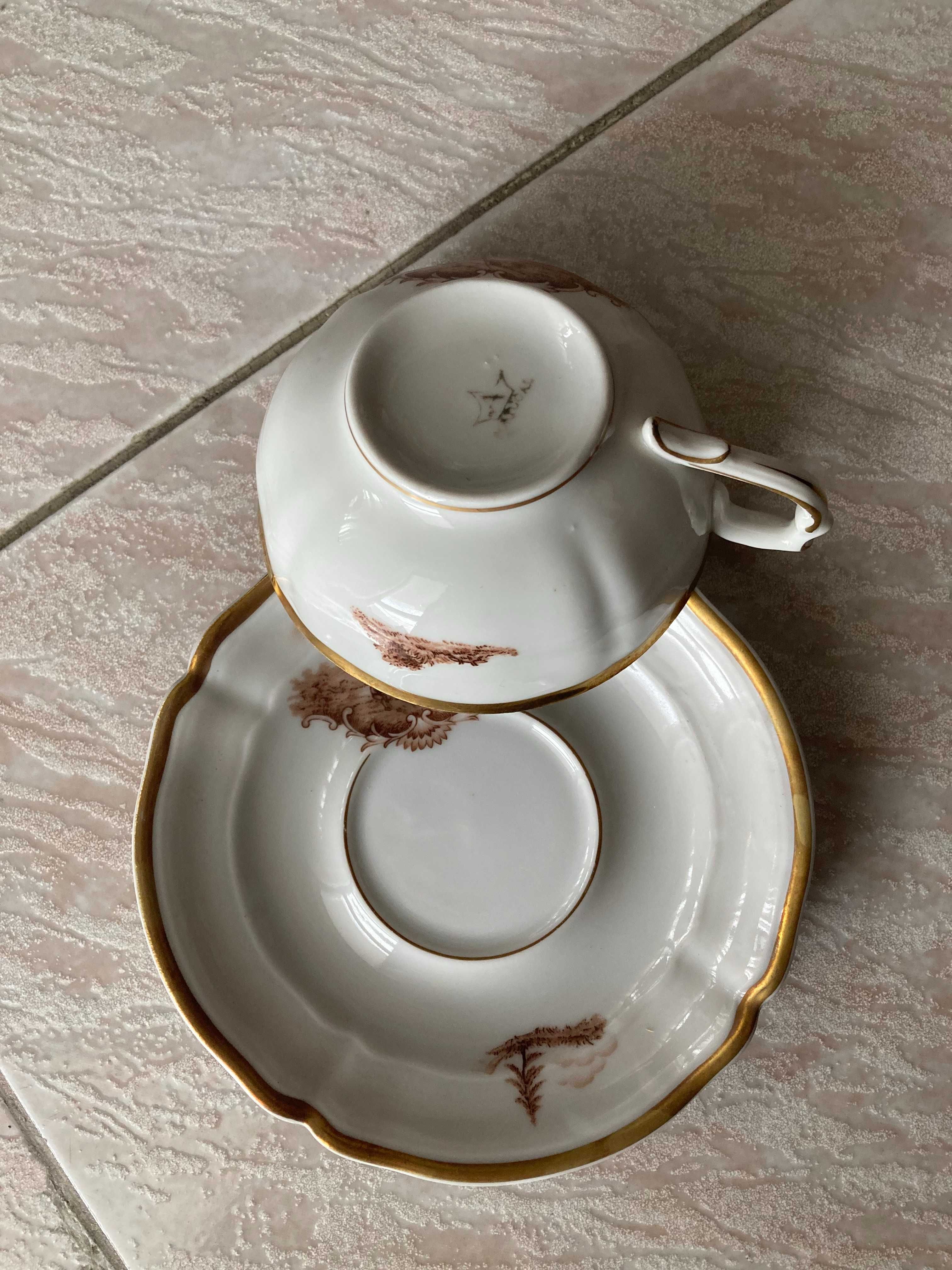 Serviço de chá em porcelana 27 peças