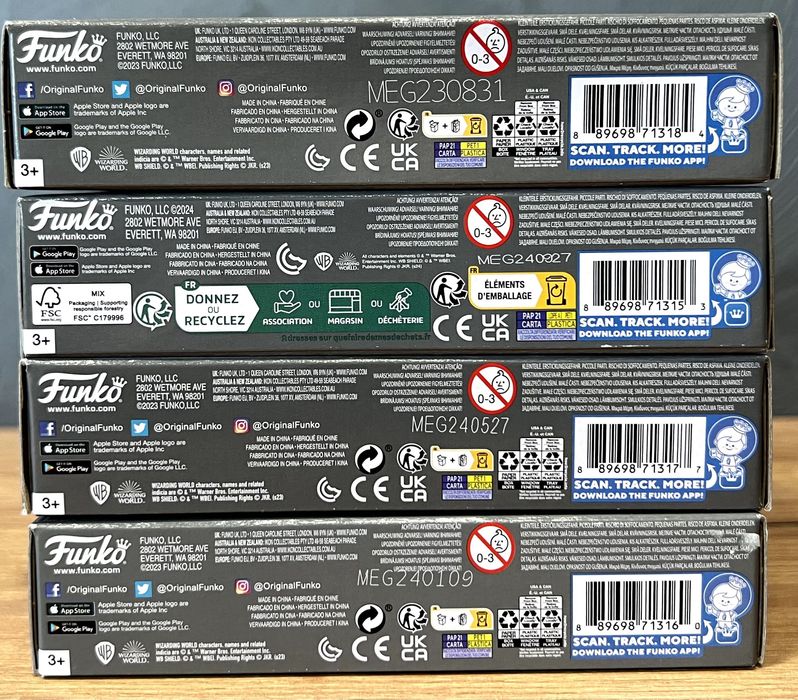 Funko Bitty Pop! Harry Potter. 4-Pack Series 1-4