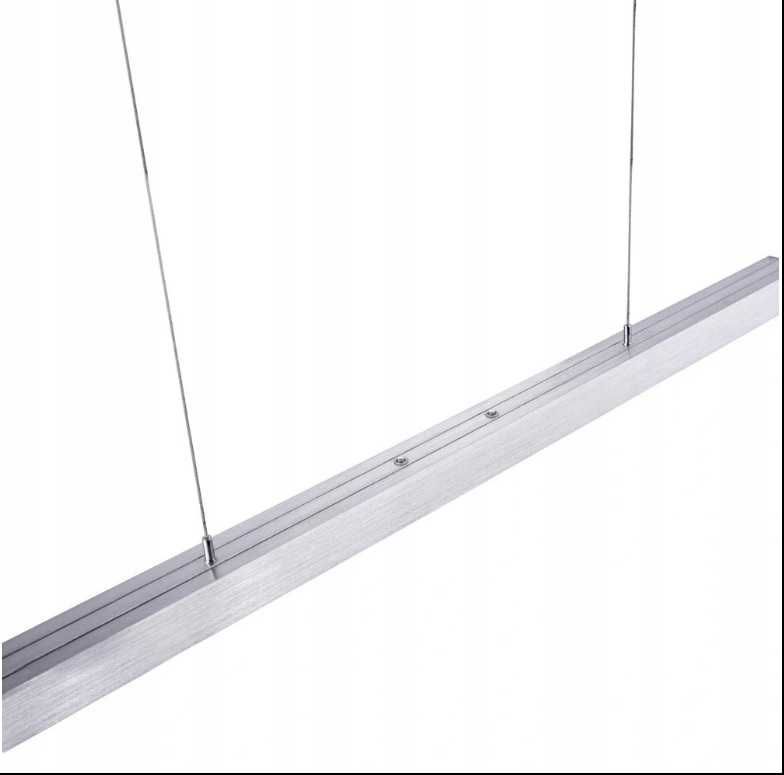 Lampa bilard wyspa srebrna  122-180cm długa zmiana barwy ściemniacz