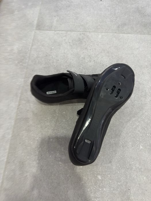 Calçado de Ciclismo de Estrada VAN RYSEL ROAD 100 Preto