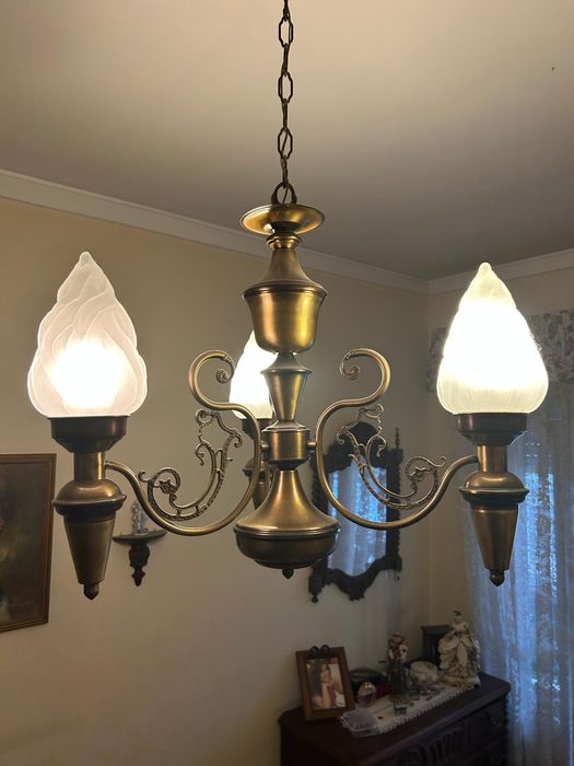 Candeeiro de Tecto em estanho