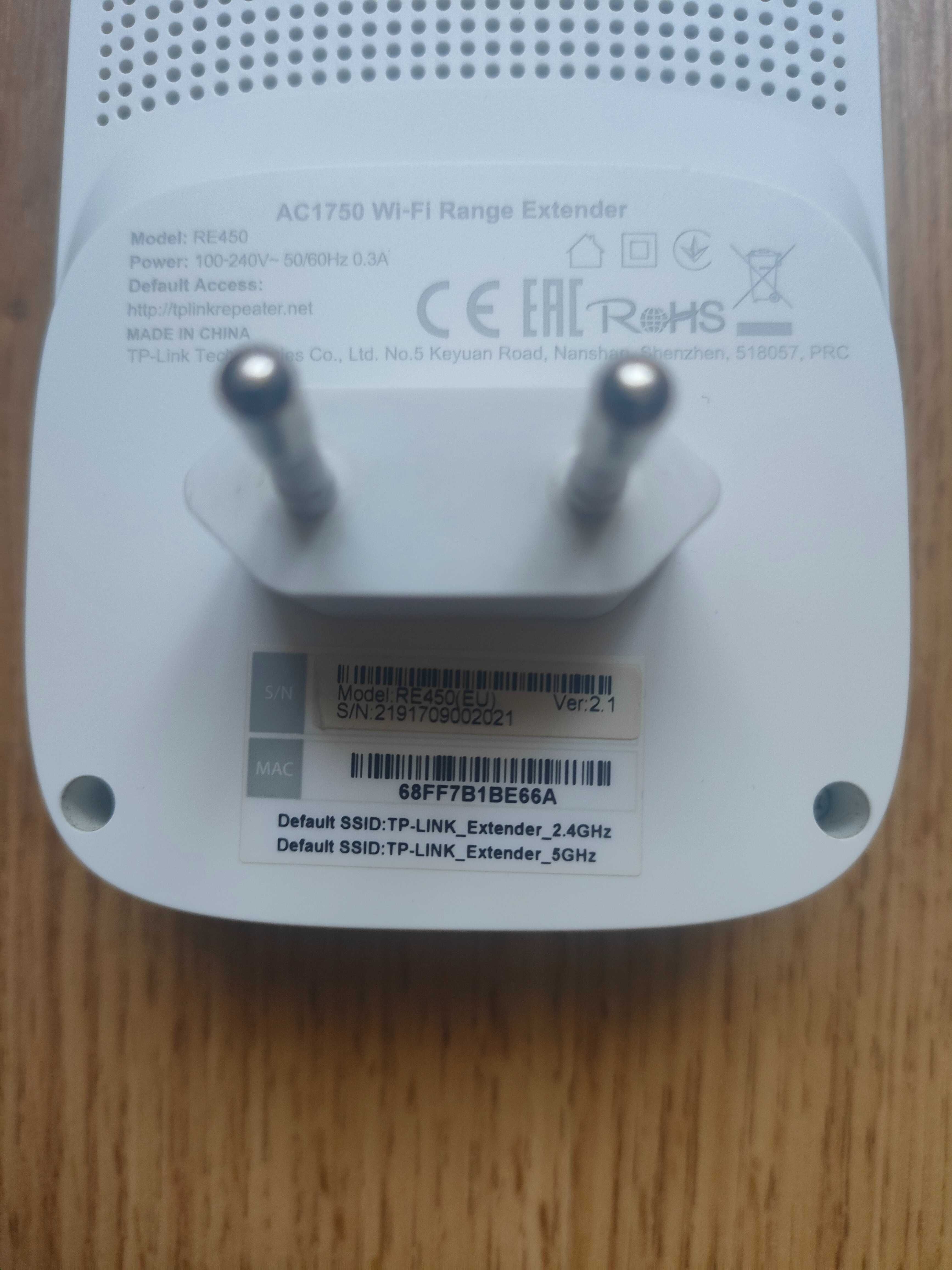 Wzmacniacz sygnału WiFi TP-LINK RE450, 1750Mb/s