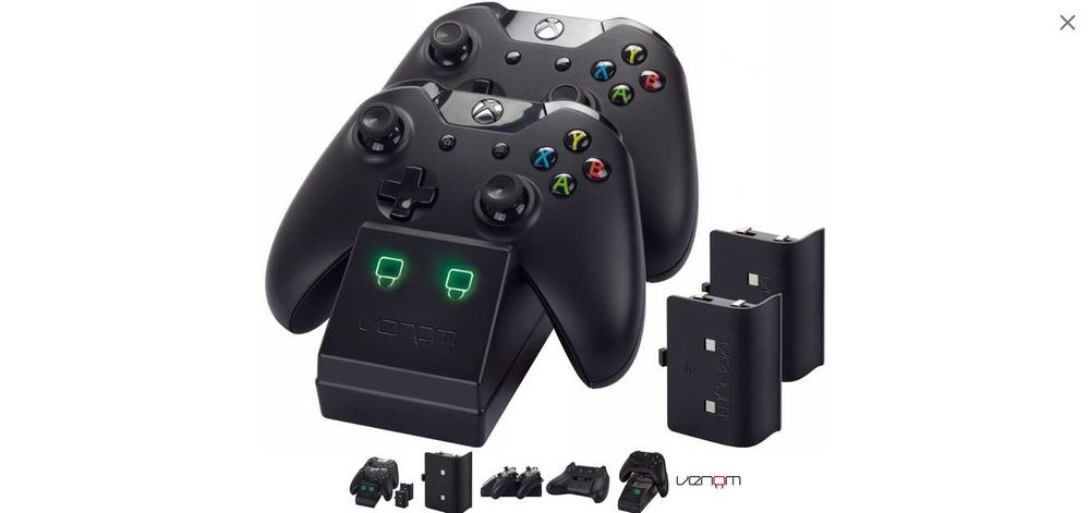 Ładowarka Venom + 2 akumulatory padów Xbox One X S