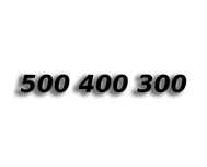 Prestiżowy złoty numer 500_400_300