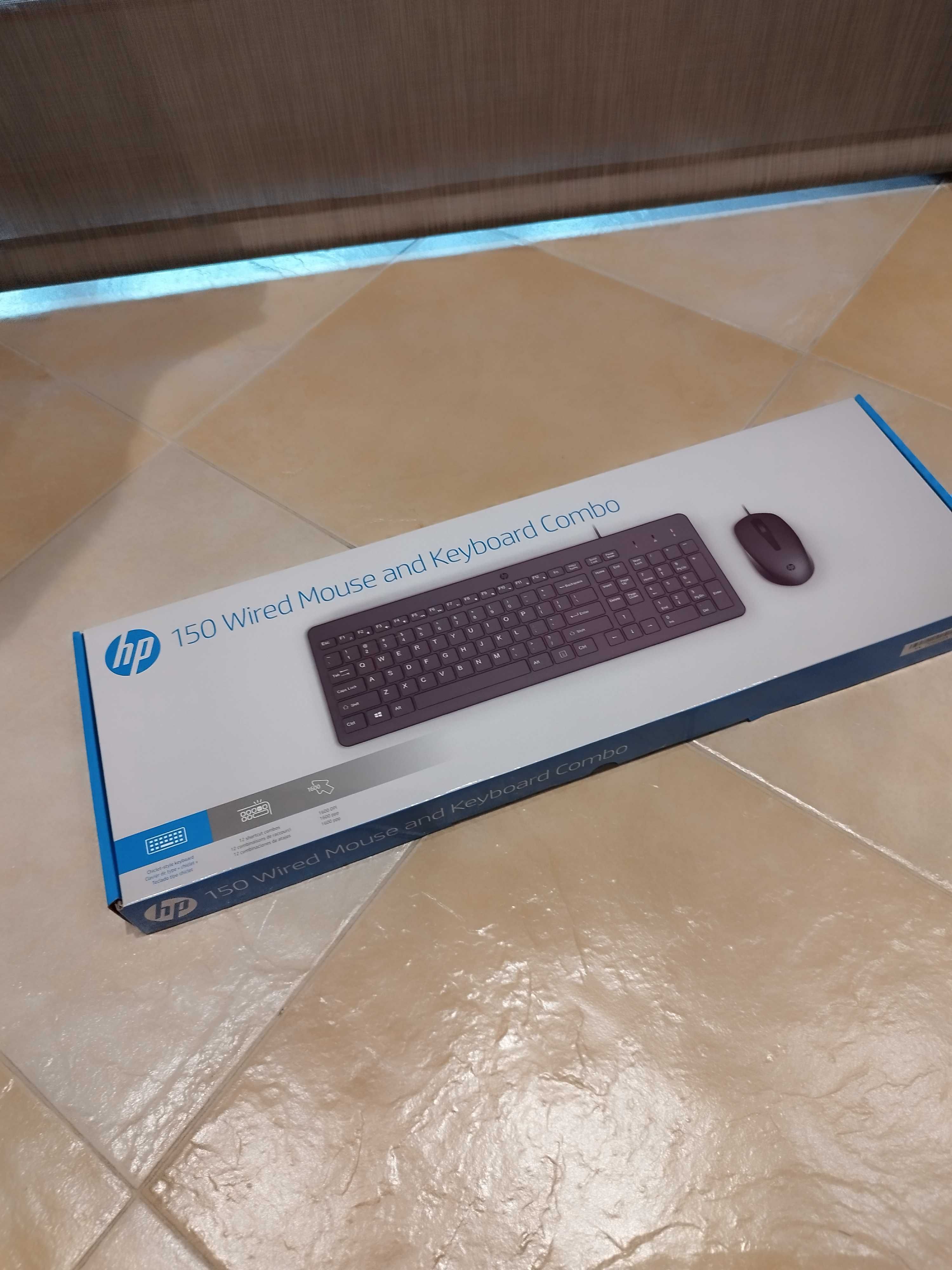 Rato e Teclado HP 150 USB (Português - Preto)