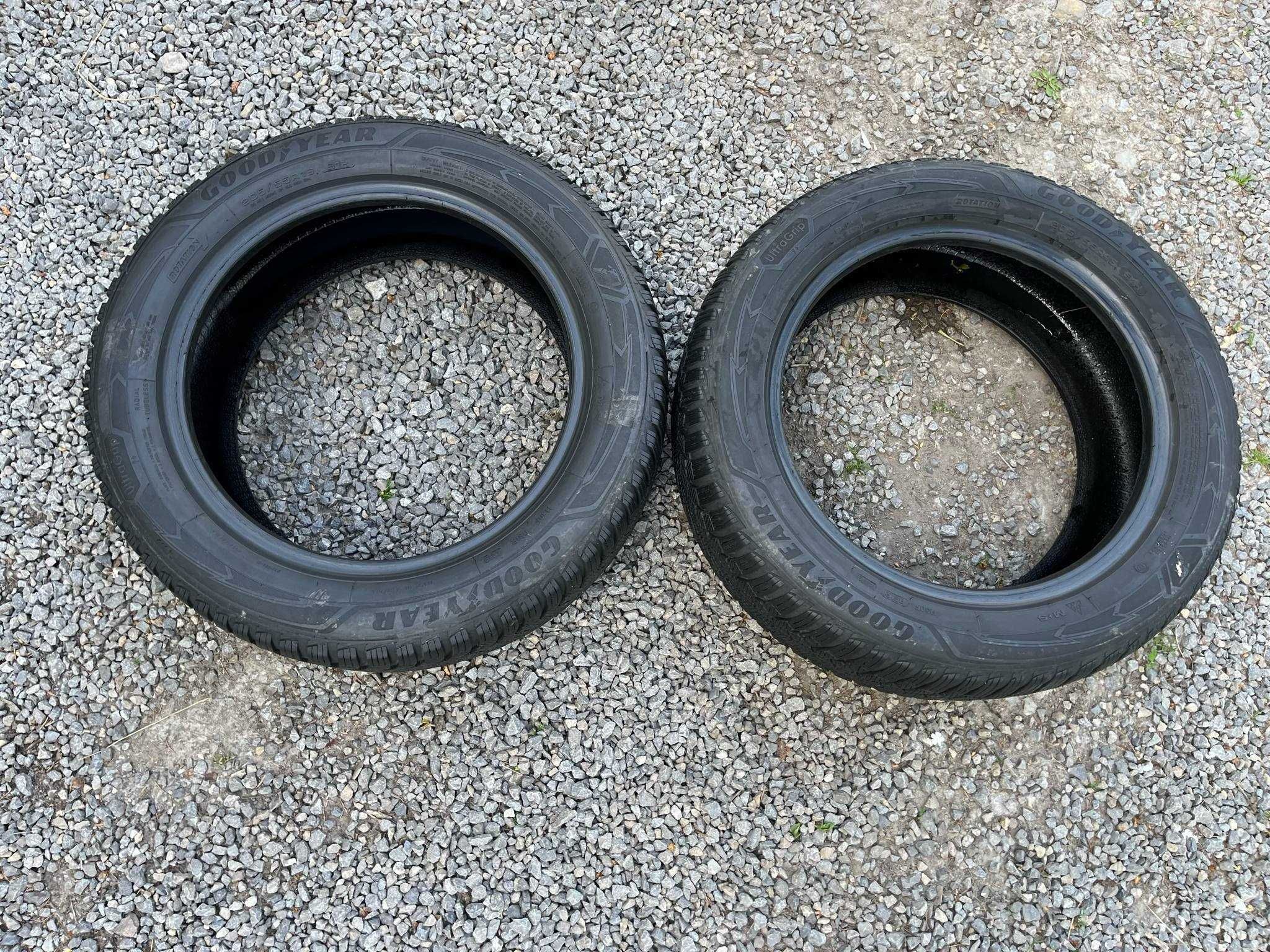 Opony 205/55R16 Goodyear UltraGrip 9+ Zima 2sztuki 5,75mm bieżnika