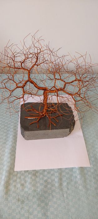 Bonsai de cobre de armonia e cura