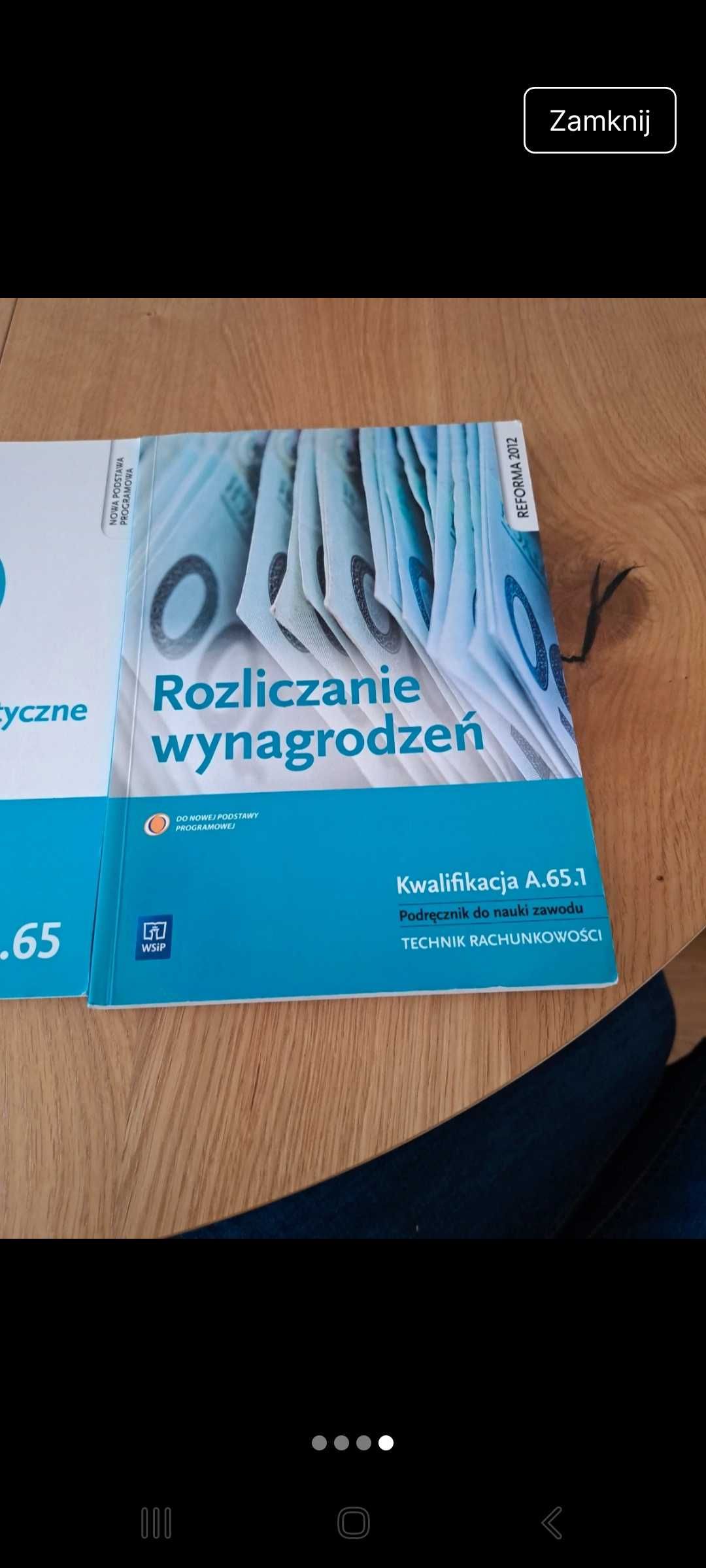 Zestaw książek rachunkowość, testy przygotowujace do egzaminu