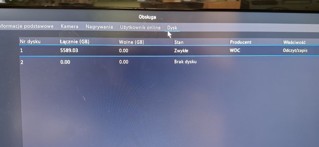 Rejestrator i6-N25232uhv 6 tb dysk