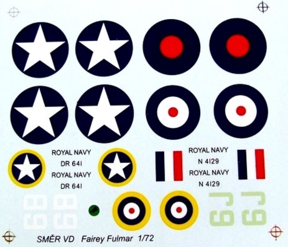 SMER 0876 samolot Fairey Fulmar model do sklejania 1:72