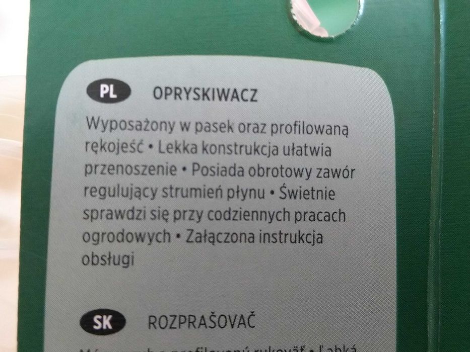 OKAZJA Opryskiwacz ciśnieniowy z lancą 5L + pasek Wysyłam
