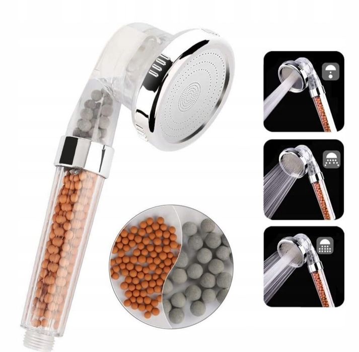 Słuchawka prysznicowa bedee 1 chrom + WĄŻ 2M