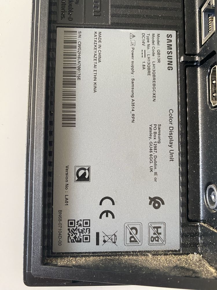 Monitor LED Samsung QB13R 13"