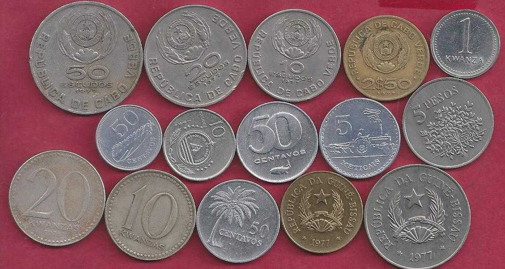 LOTE  de 14  Moedas  das Ex-Colonias  Portuguesas