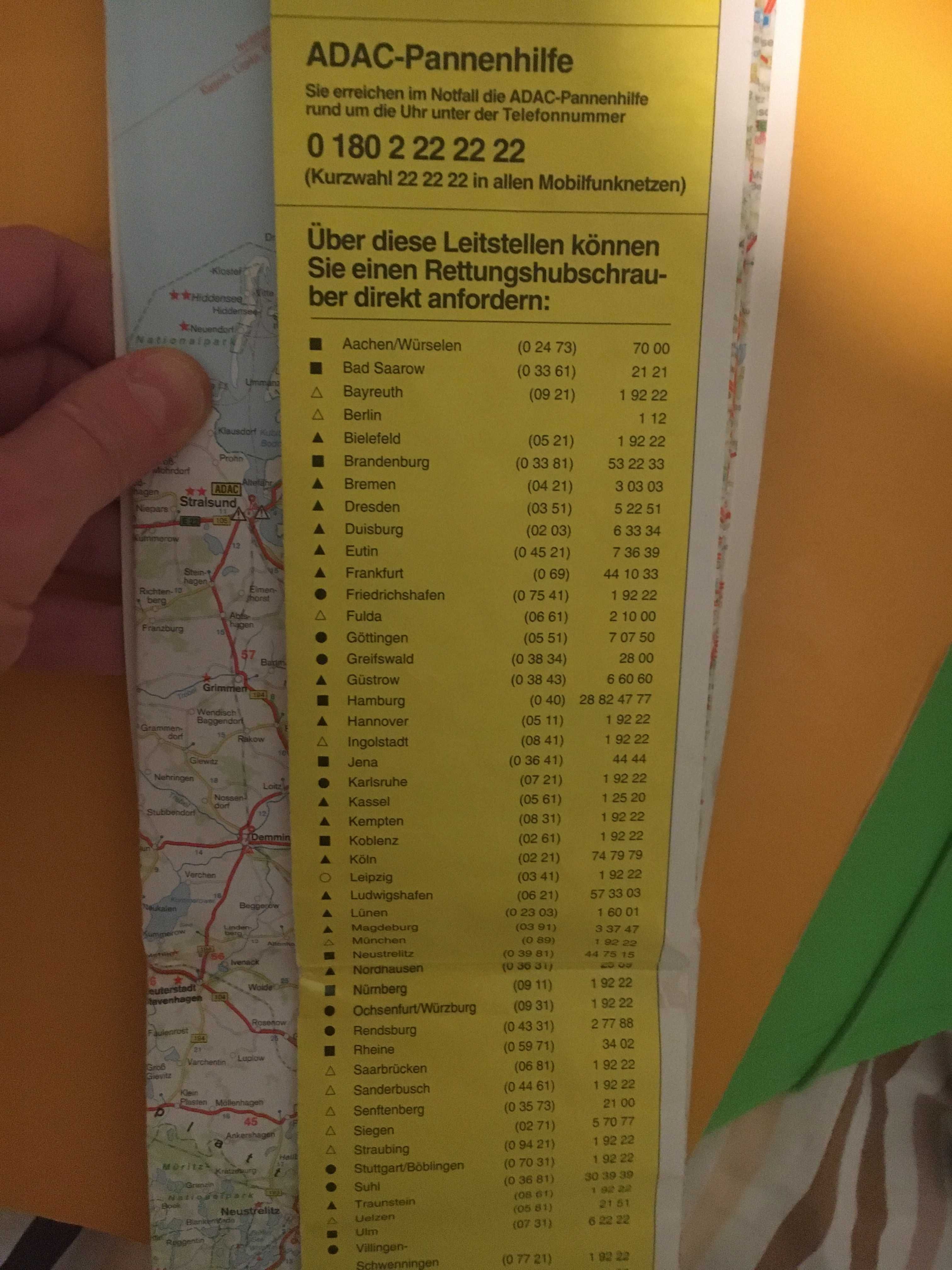 Mapa samochodowa Niemiec