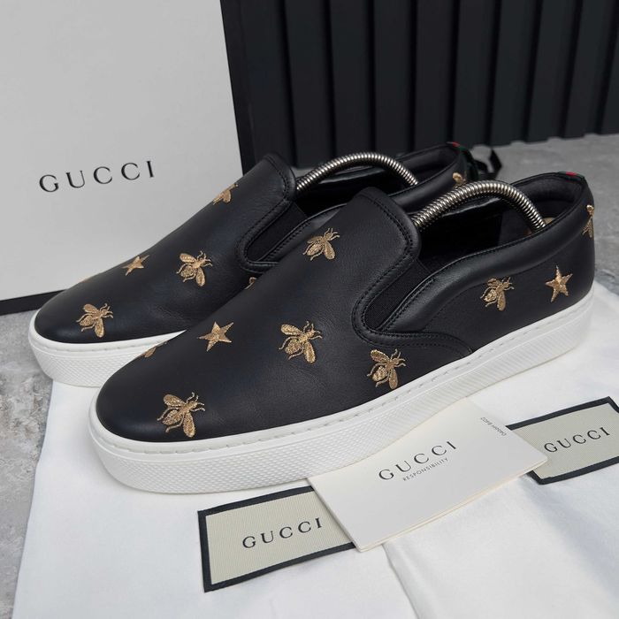 Gucci dublin bees stars slipon чоловічі сліпони кеди мокасини 42.5 EUR