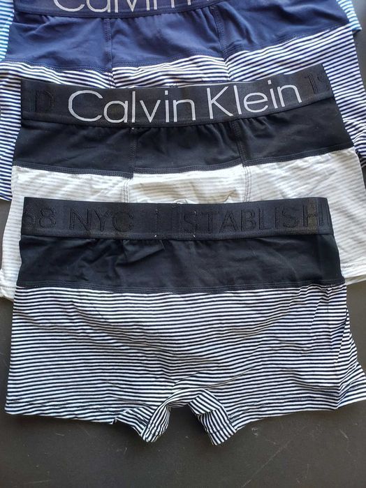 Чоловічі смугасті труси CK Strip. Мужские полосатые боксеры