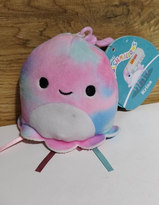 SQUISHMALLOWS Brelok Maskotka ośmiornica Krisa Clip On Pluszak 9cm