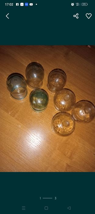 Bańki szklane ogniowe PRL