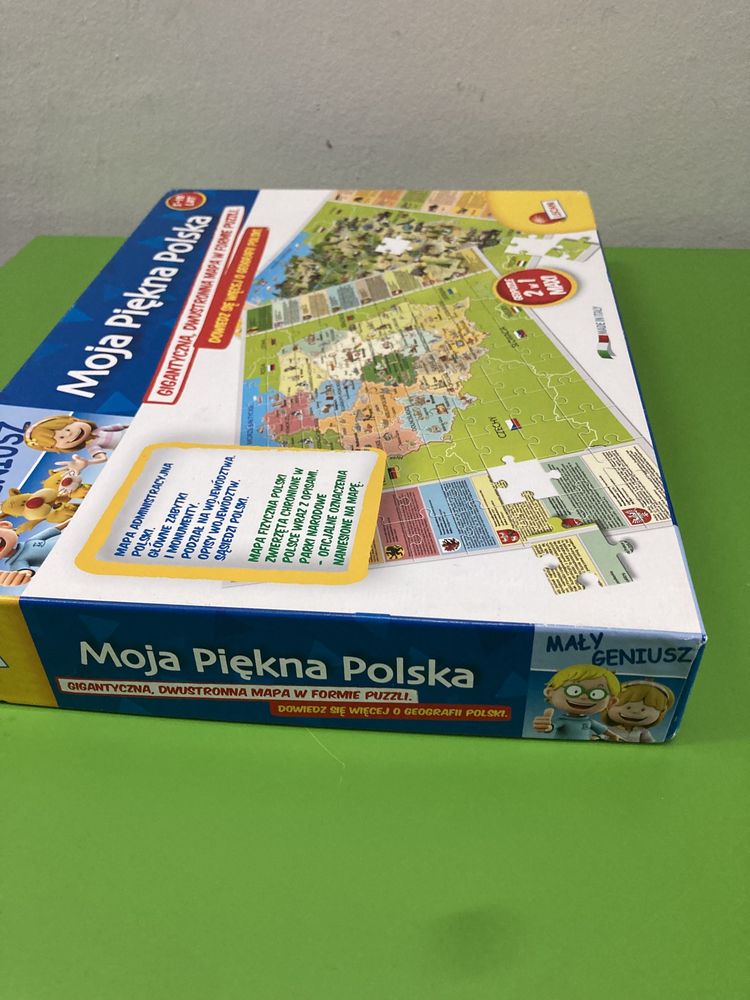 Puzzle geopuzzle mapa Polski Moja Piękna Polska