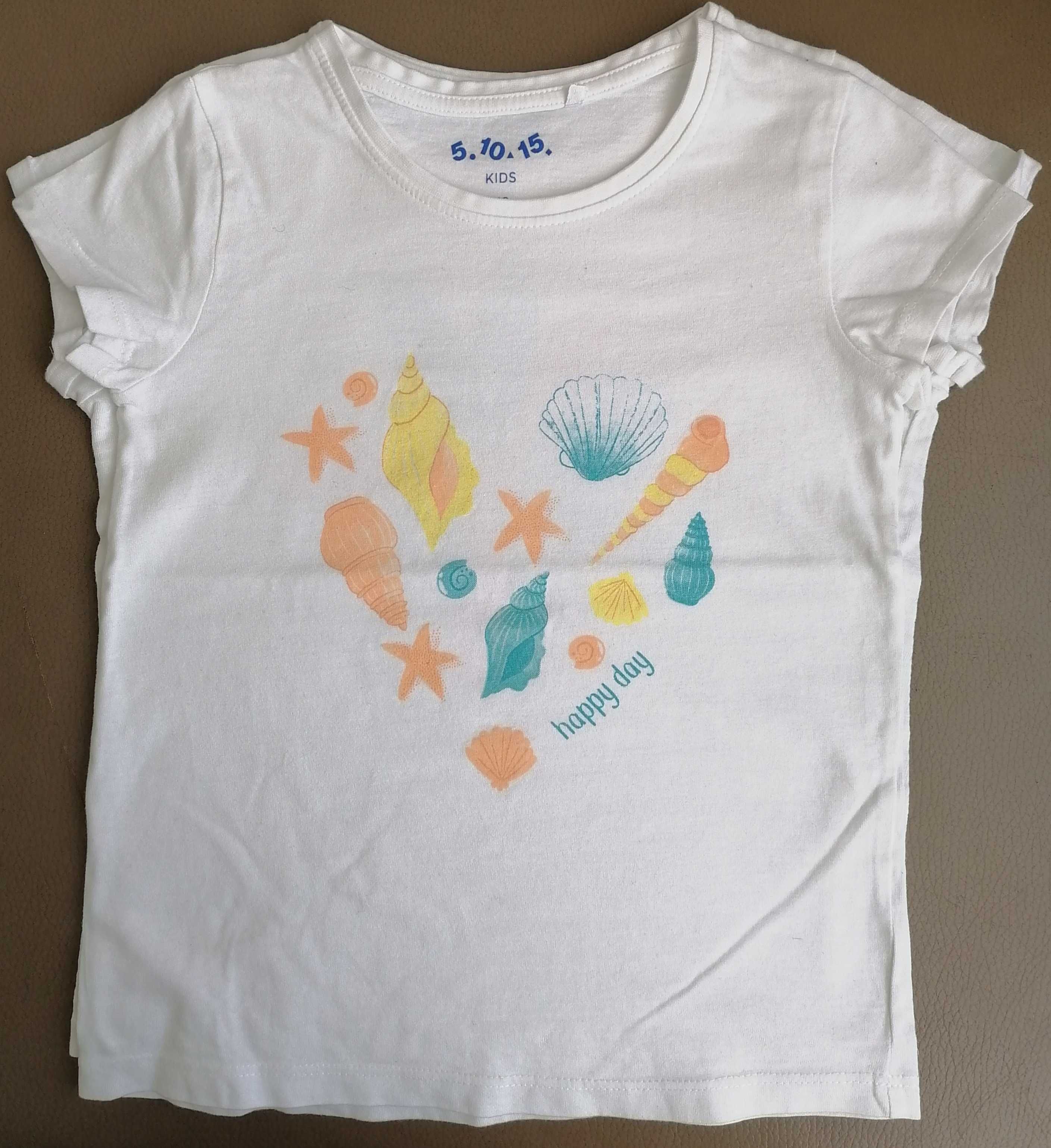 5 T-shirt ów dla dziewczynki na wzrost 110cm.