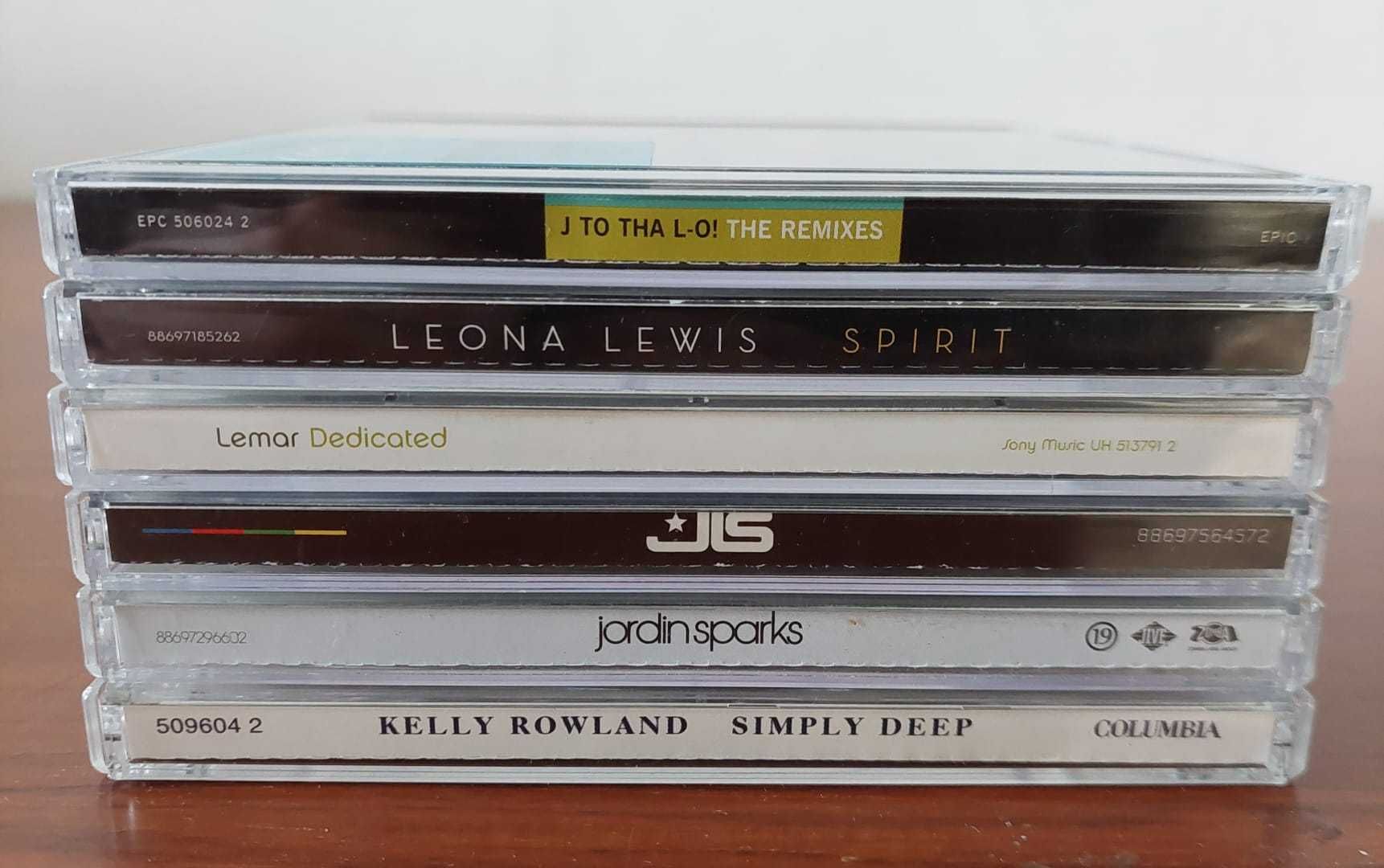 Lote 6x CD's J.Lo Leona Lewis Lemar JLS Jordin Sparks Kelly Rowland