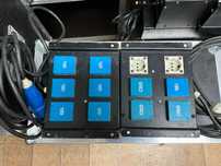 Sub-box com 6 saídas schuko 220v com ficha PCE de 16A monofásico