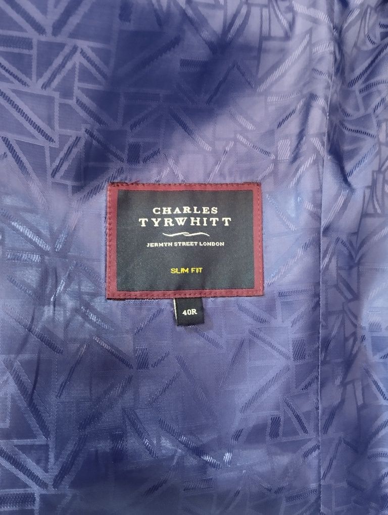 Nowa marynarka premium męska 100% wełny Charles Tyrwhitt rozm.L