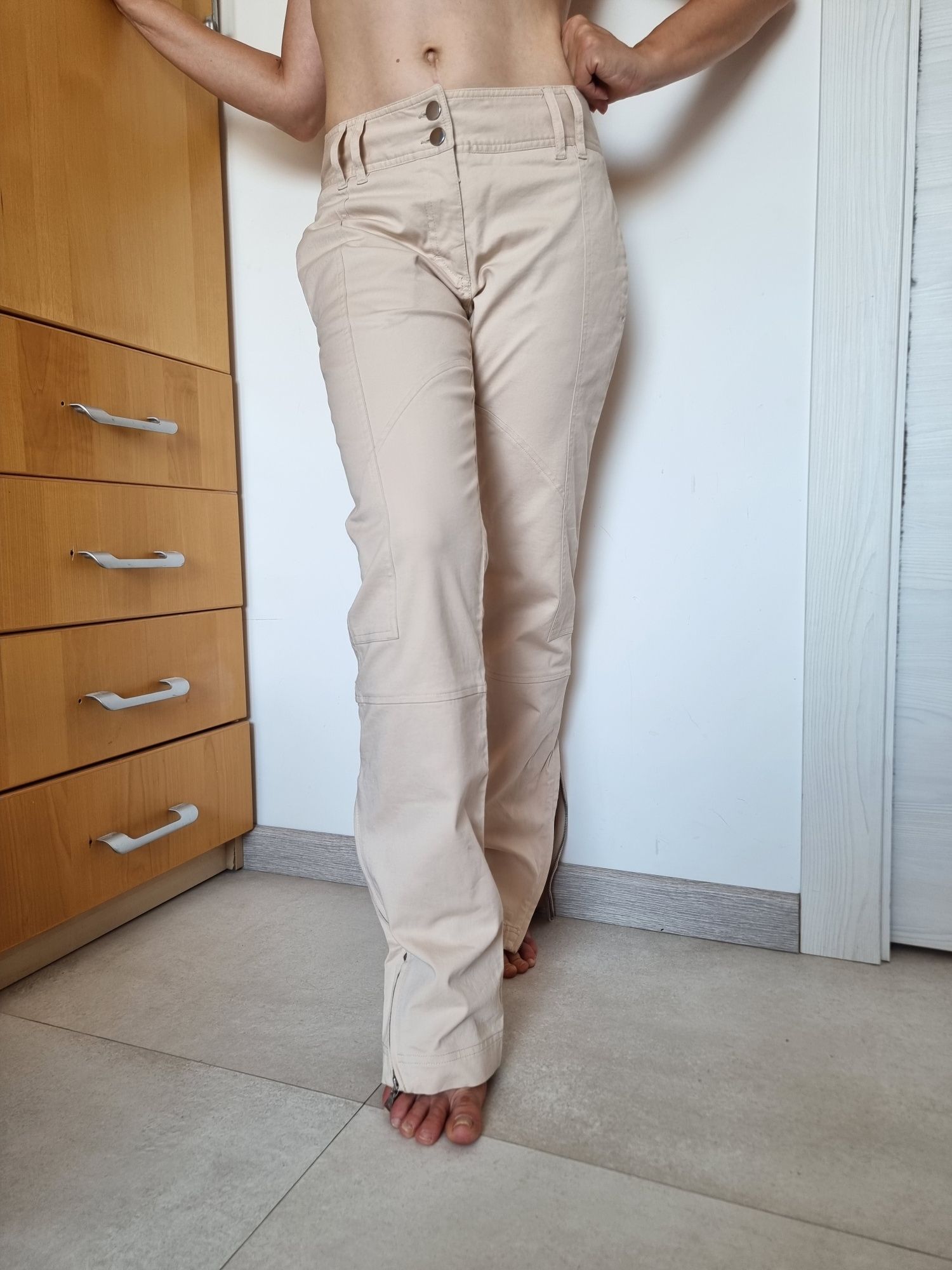 Джинси PRADA штани брюки жіночі світлий беж