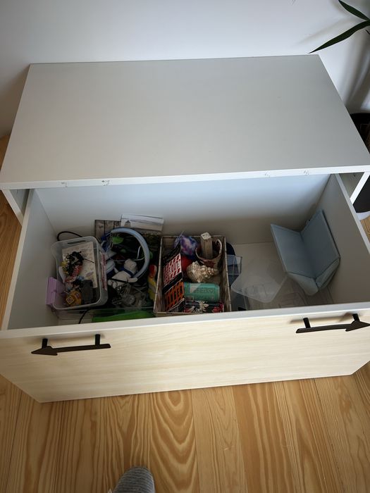 Arrumação e organização: uma gaveta grande