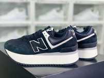 New Balance Suede black and white WL574ZAB