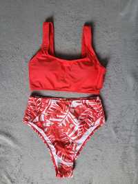 Nowy strój kąpielowy bikini top  roz. XS Shein kolor czerwony
