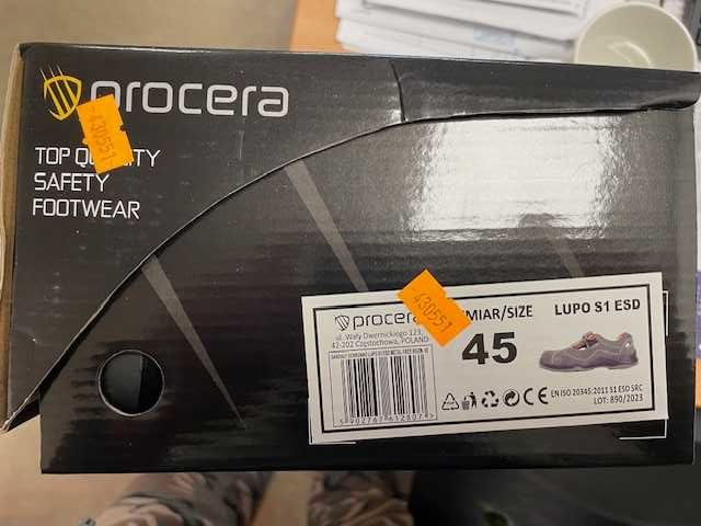Lekkie buty OCHRONNE S1P N05 SRC 43-45 Bearfield i Procera , 1/2 ceny