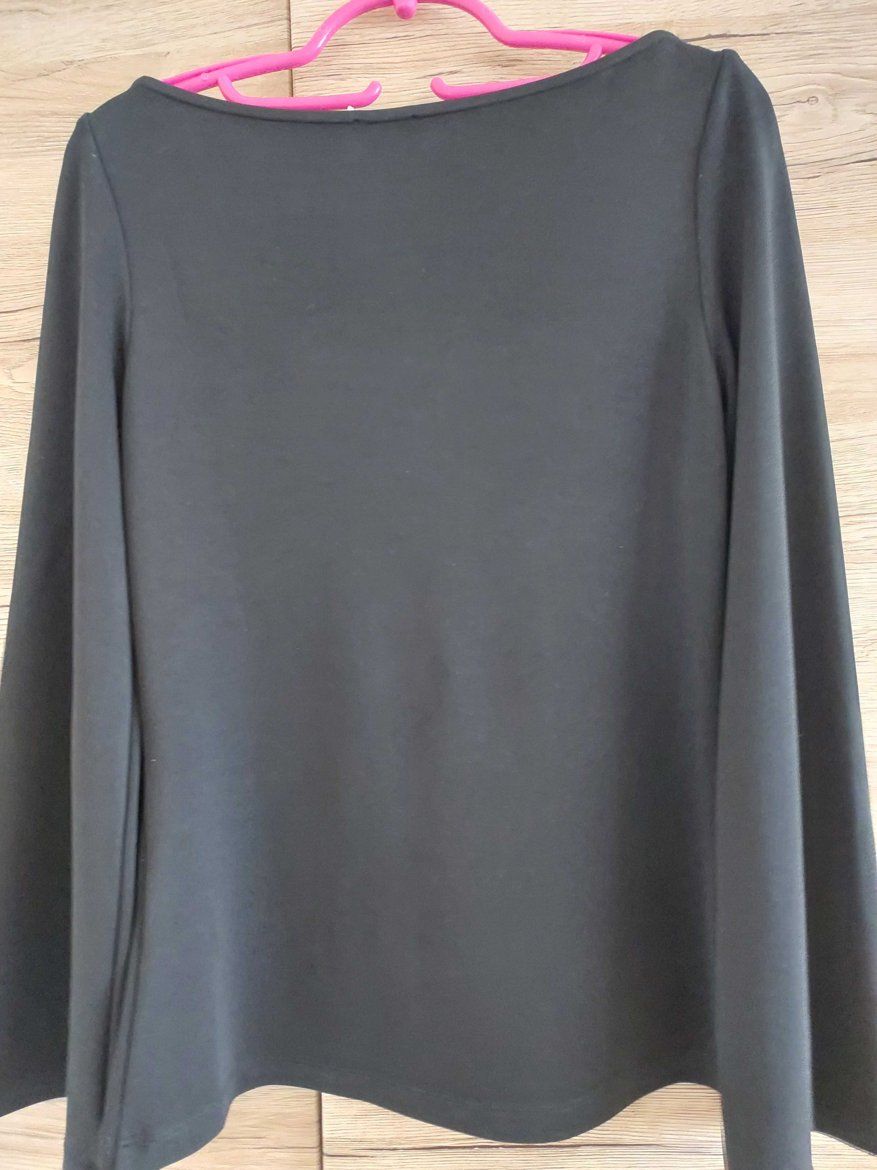 34 XS By Malene Birger nowa czarna bluzka bluzeczka długi rękawa