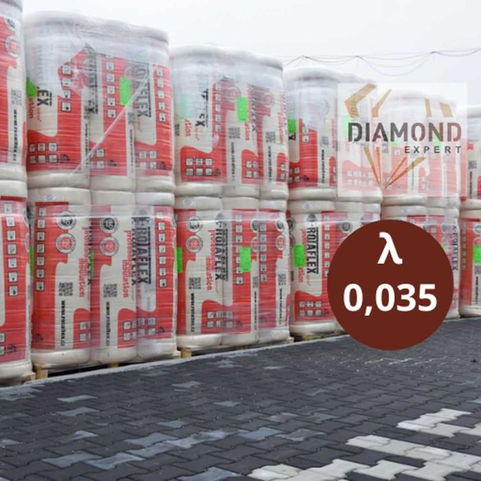 Wata Mineralna  w Rolce-0,038-Mata-15cm-Poddasza-Domy Szkieletowe-Mata