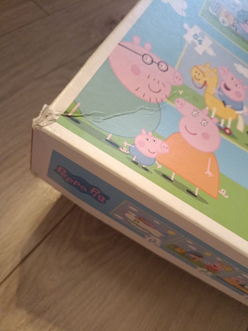 Puzzle Trefl 4w1 Świnka Peppa 207 elementów