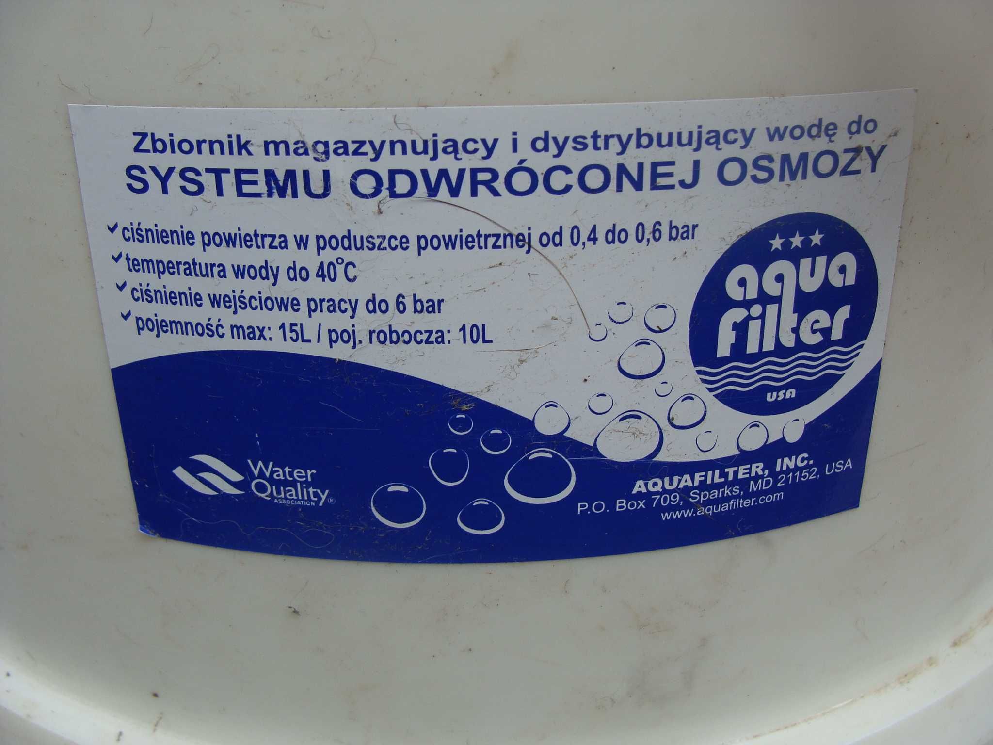 System filtrów odwróconej osmozy Aquafilter