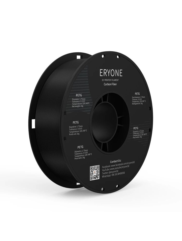 Філамент для 3d друку Eryone PETG-Carbon 1 кг