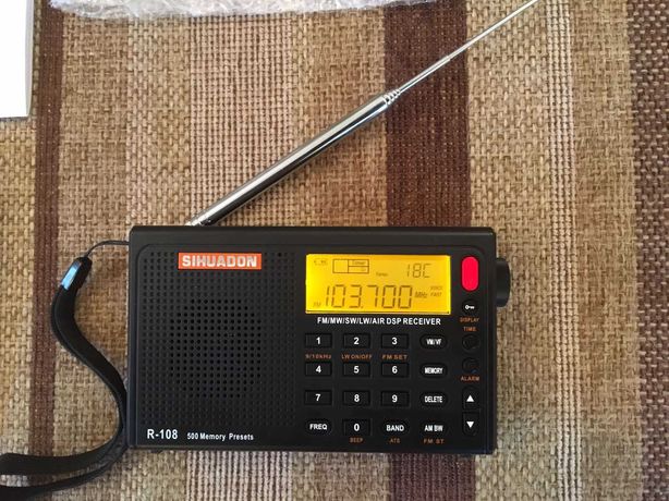 SIHUADON R-108 XHDATA радіоприймач приемник AVIA Li-ion  Si4734 DSP