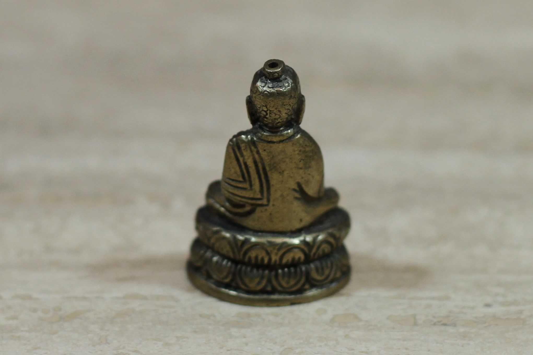 Stara figurka hinduski bożek z mosiądzu 5,5 cm Azja