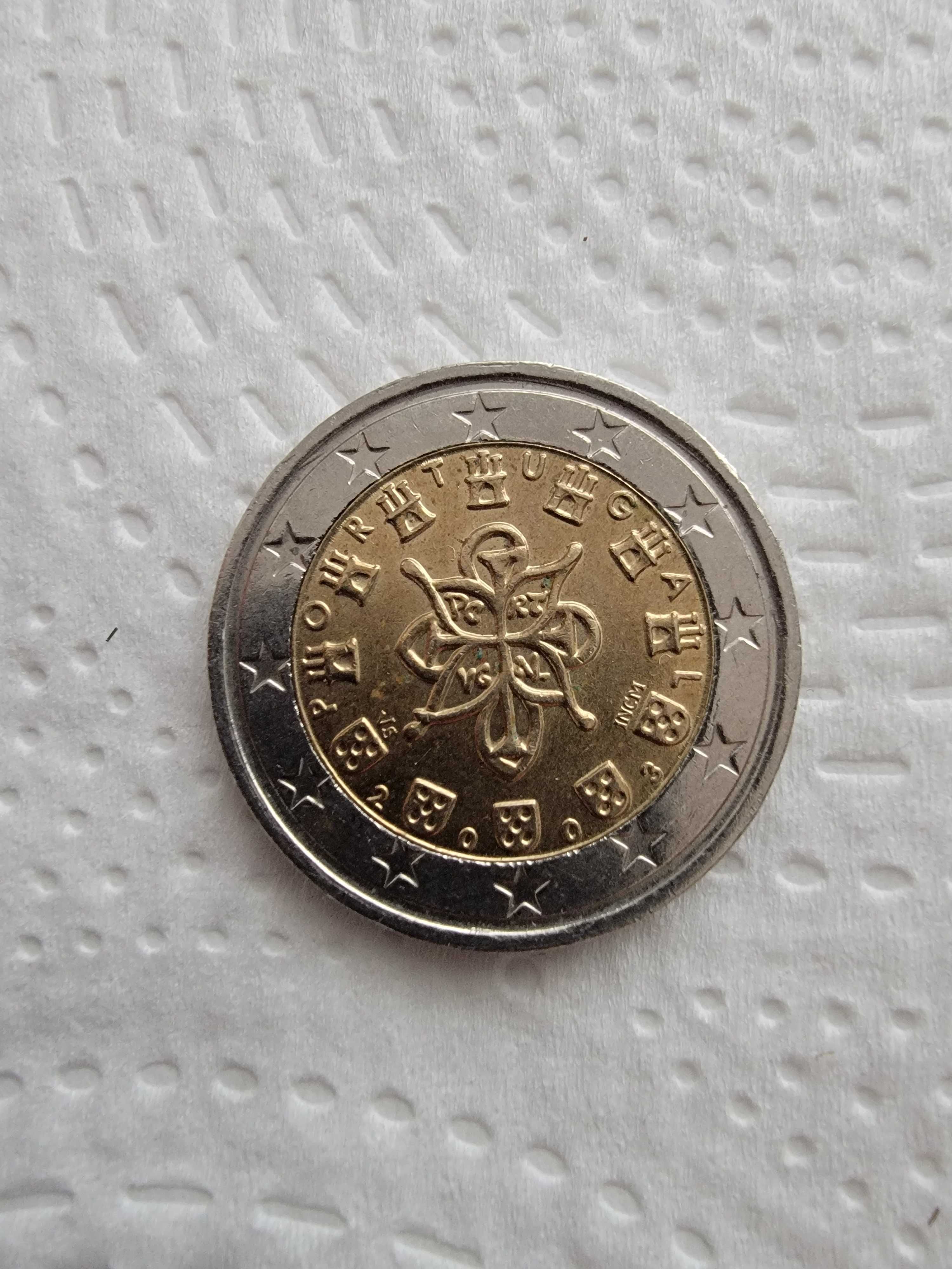 Moeda 2€ 2003 com defeito