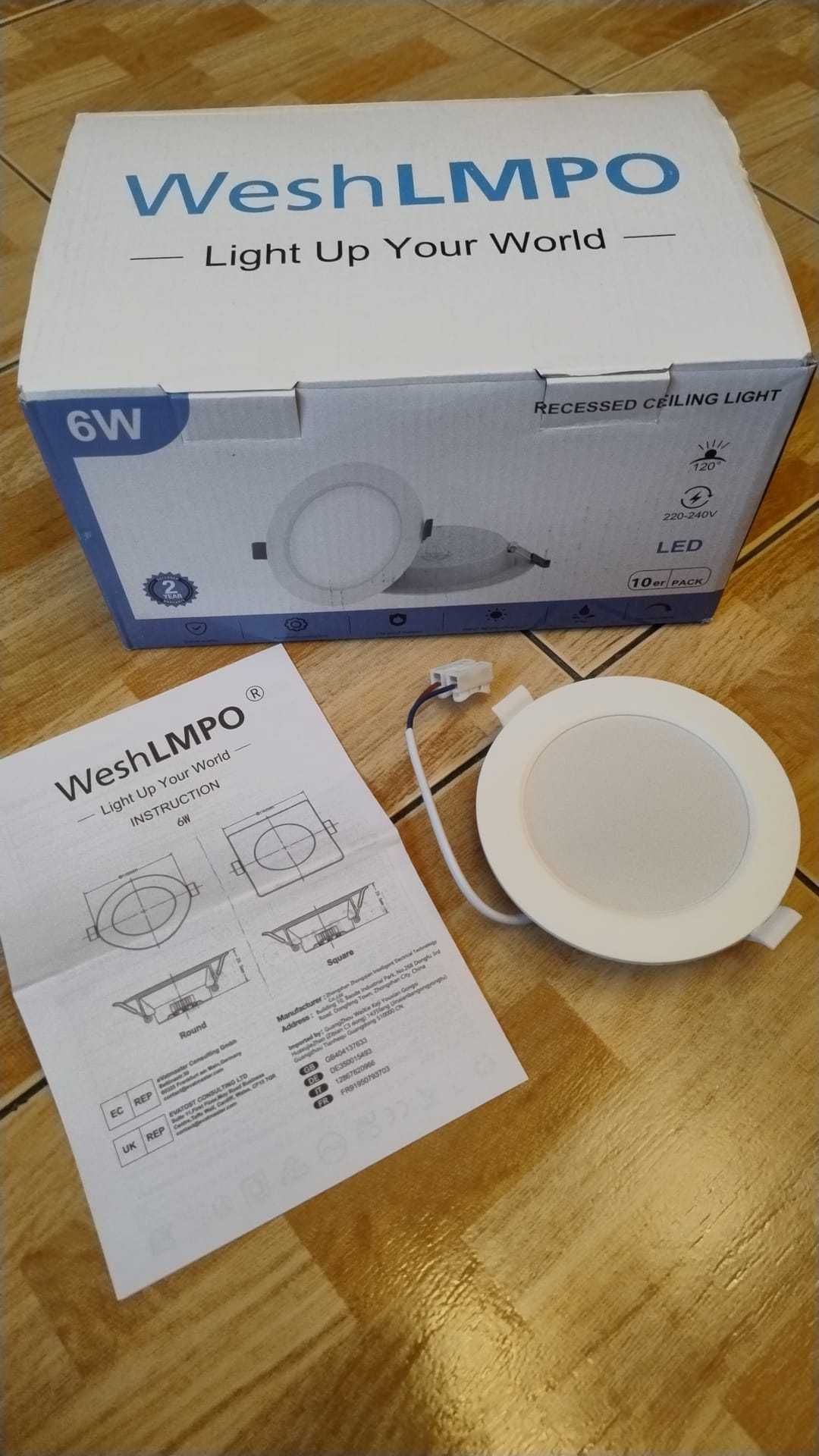 Wpuszczane Reflektory LED 6W WeshLMPO