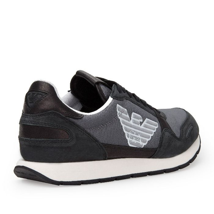 EMPORIO ARMANI markowe włoskie sneakersy NERO NEW