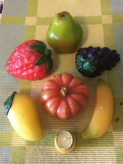 Conjunto velas de frutas