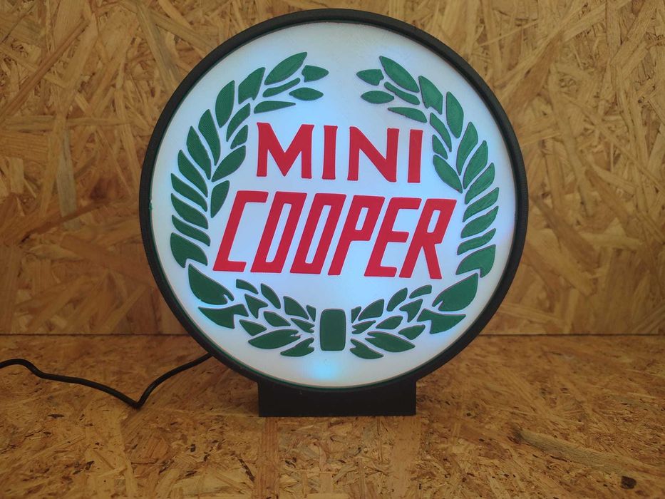 Luminária decorativa / Lightbox Mini Cooper