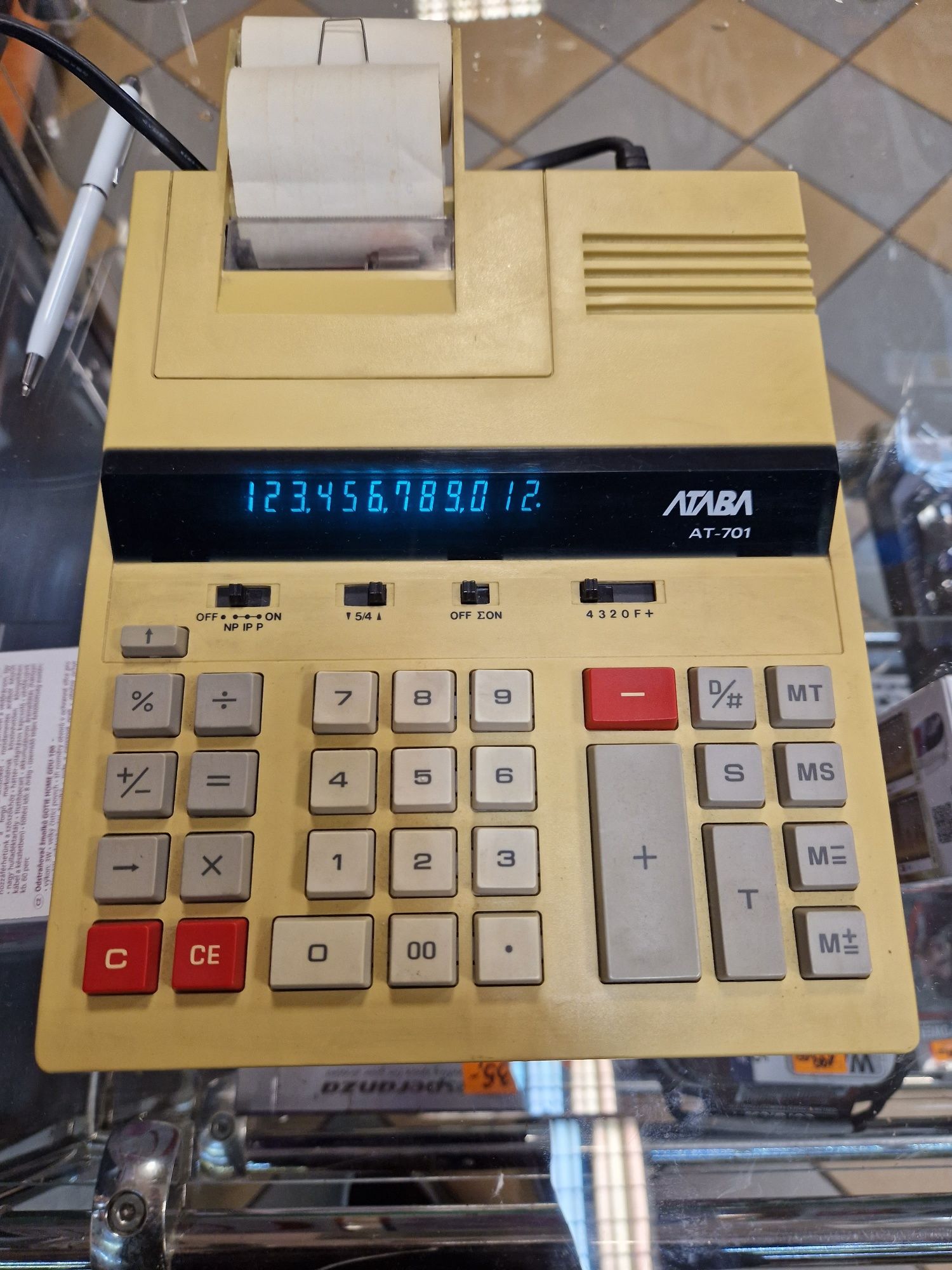 Kalkulator z drukarką Ataba 707