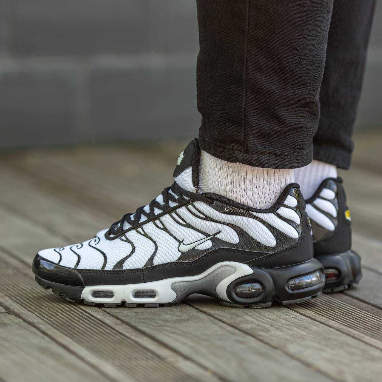 Nike Air Max TN+ Black\White кроссовки мужские nike tn (найк тн)