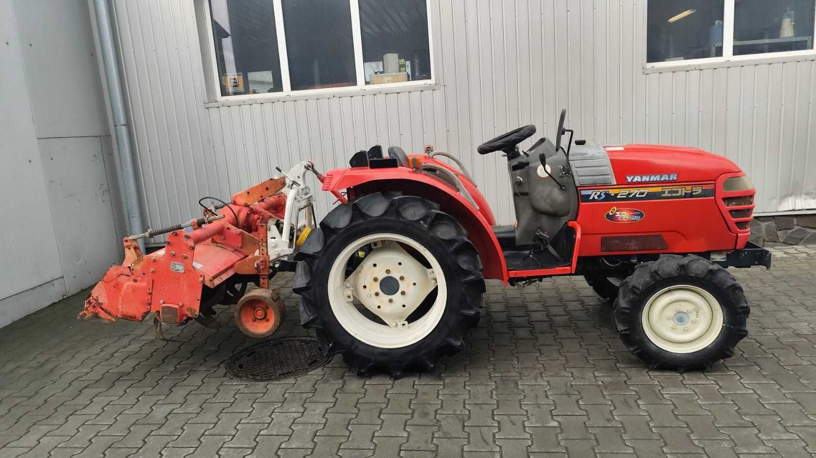 Japoński Traktor ciągnik YANMAR RS270 4x4 + glebogryzarka 27 KM Rewers